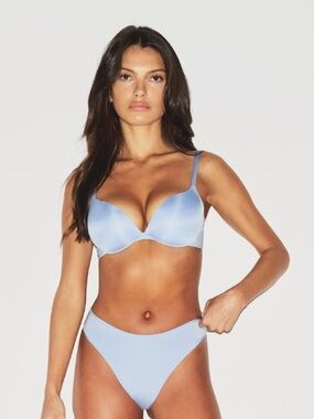 Ultimate push up plunge bra 38C glacier color